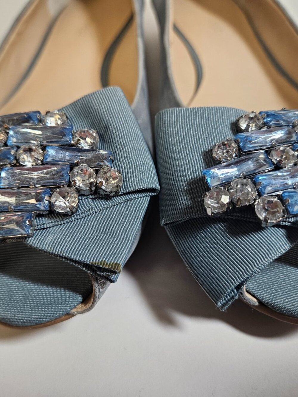 Nine West Blue Shimmer Flats size 9.5 - Picture 10 of 12